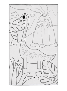 Shop "Brachiosaurus Brunch"  Coloring Poster