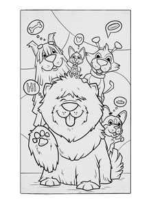 Bruno and Friends Coloring Poster