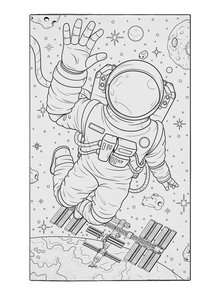 Space Out Washable Coloring Mat