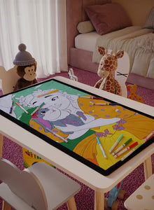 Sugar Bunny Hugs Washable Coloring Mat - 3