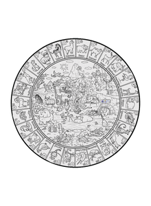 Alpha Zoo Circle Time Coloring Poster - 4