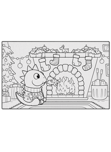 Staying Toasty Washable Coloring Mat