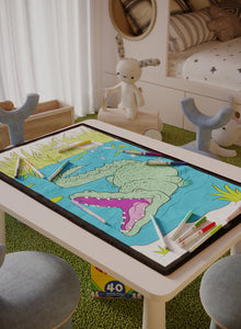 Alligator Smile Coloring Poster - 3