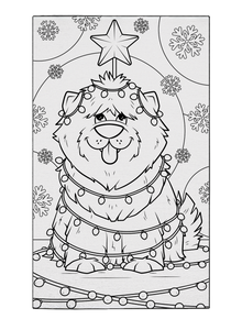 Bruno's Christmas Tree Coloring Poster