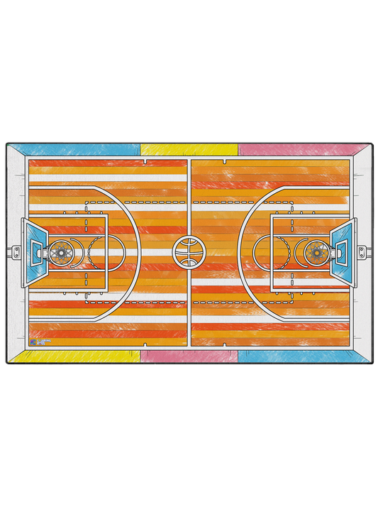 Courtside Seat Coloring Poster