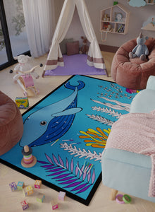 Whaling Around Washable Coloring Mat - 2