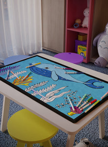 Whaling Around Washable Coloring Mat - 3