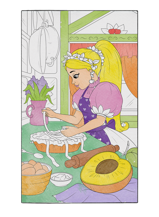 Coloring Poster "Baking Bliss"