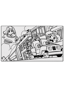 Honk Honk! Poster to Color