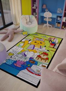 Kiana Cat's Cafe Coloring Mat - 2