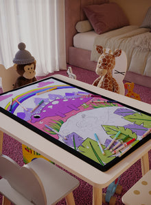 Stegosaurus Oasis Washable Coloring Mat - 3