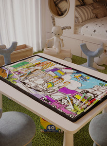 Busy Life Coloring Poster - 2