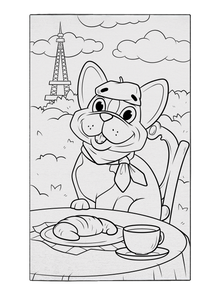Breakfast with Boots Coloring Poster