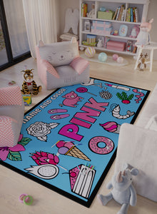 Name and Color Pink Coloring Mat - 2