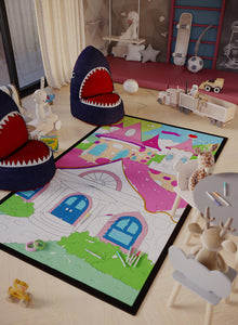 Get "Cherry Cottage" Washable Playroom Coloring Poster - 2