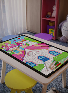 Get "Cherry Cottage" Washable Playroom Coloring Poster - 3