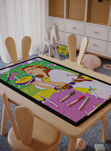 The Enchanted Cherry Washable Coloring Mat - 3