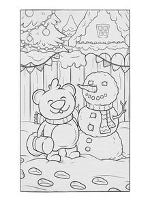 Snowman Fun Washable Coloring Mat 