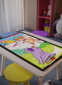 Tail-Raising Catch Washable Coloring Mat - 3